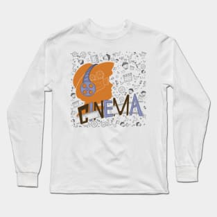 Cinema theme pattern Long Sleeve T-Shirt